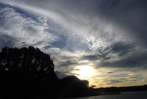 Clouds over Jefferson Memorial