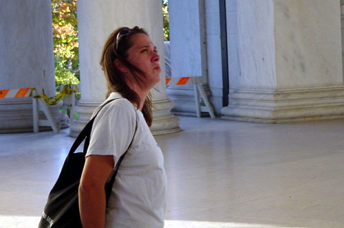 A at Jefferson Memorial