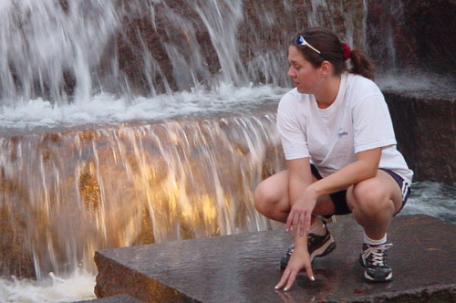 A at FDR Memorial