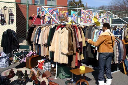 Coat Shopping at Eastern Market